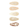 Set 5 mollette leopard scalloped mini clic clacs Mimi & Lula