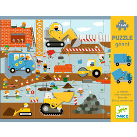 Puzzle gigante cantiere 12+5 Djeco