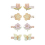 Set 8 mollette mini clips bouquet Mimi & Lula