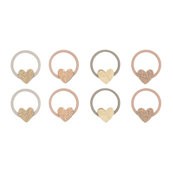 Set 8 mini elastici teeny heart Mimi & Lula