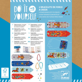 Crea 4 braccialetti dei superpoteri Djeco Do it yourself