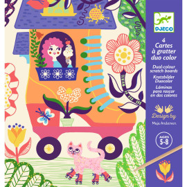 Carte da grattare strane case Djeco