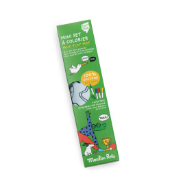 Tovaglietta in silicone riviscrivibile con 4 pennarelli les loufoques Moulin Roty