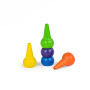 5 pastelli a cera a dita les popipop Moulin Roty