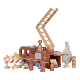 Camion dei pompieri grande con personaggi Little Dutch