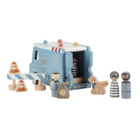 Macchina della polizia grande con personaggi Little Dutch