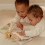 Libro morbido multiattività Goose and baby bunny Little Dutch