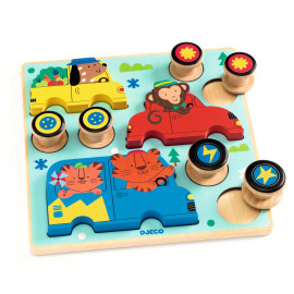 Puzzle incastro puzz & roll color Djeco