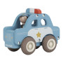 Macchina della polizia con personaggio in legno Little Dutch