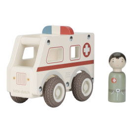 Autobulanza con personaggio in legno Little Dutch