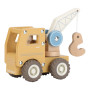 Camion con gru con personaggio in legno Little Dutch