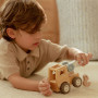 Camion con gru con personaggio in legno Little Dutch