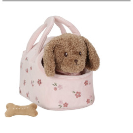Peluche cane Jackie con cuccia e accessori Little Dutch