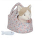 Peluche gatto Marley con cuccia e accessori Little Dutch