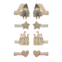 Set 8 mollette mini clips Princess & castel Mimi & Lula
