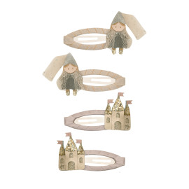 Set 4 mollette clip set Princess Mimi & Lula