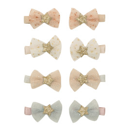 Set 8 mollette mini clips tutu bow Mimi & Lula