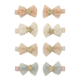 Set 8 mollette mini clips tutu bow Mimi & Lula
