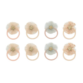 Set 8 elastici mini tulle rosette Mimi & Lula