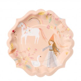 Piatto grande principessa 8 pezzi