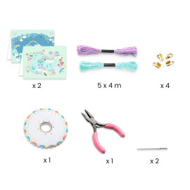 Kit braccialetti dell'amicizia Rainbow Djeco