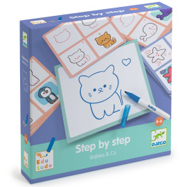 Imparare a disegnare step by step babies Djeco