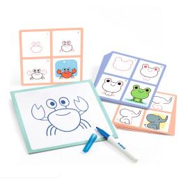 Imparare a disegnare step by step babies Djeco