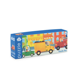 Puzzle veicoli les popipop 24 pz Moulin Roty