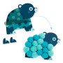 Kit collage pompom giganti animali Djeco