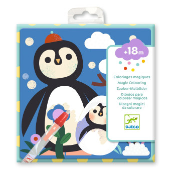 Schede con pennarello ad acqua cuccioli dal mondo Djeco