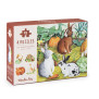 Set 4 puzzle gli animali del giardino 4x12 pz Moulin Roty