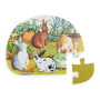Set 4 puzzle gli animali del giardino 4x12 pz Moulin Roty