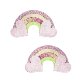 Set 2 rainbow clic clacs Mimi & Lula