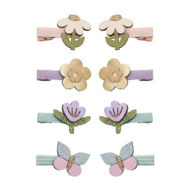 Set 8 flower garden mini clips Mimi & Lula