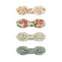 Set 4 flora bow clips Mimi & Lula