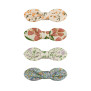 Set 4 flora bow clips Mimi & Lula