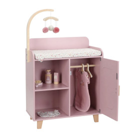 Mobile con fascaitoio e accessori bambole Little Dutch
