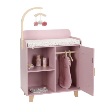 Mobile con fascaitoio e accessori bambole Little Dutch