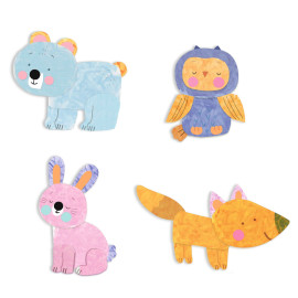 Collage di schiuma feste scintillanti Djeco