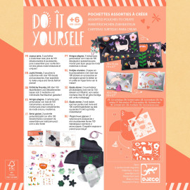 kit-creativo crea 2 pochette gattini Djeco Do it yourself