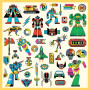 Stickers Robot 160 pz Djeco