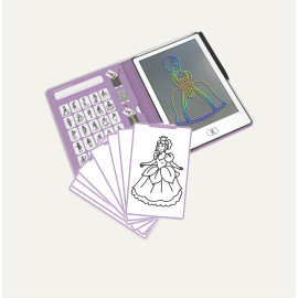 Tavola disegno LCD principesse con 30 schede