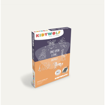 Refill tavola disegno LCD 60 schede fiabe e animali wild