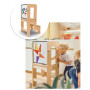 Torre Montessori 3 in 1 - Natural - Lavagna Magnetica e Convertibile in Tavolo+Sedia