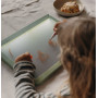 Tavola disegno luminosa portatile per disegnare e scrivere doppio uso ricaricabile Kidywolf