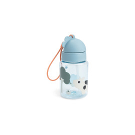 Borraccia Antigoccia con cannuccia tiny Farm blu Done By Deer