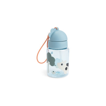 Borraccia Antigoccia con cannuccia tiny Farm blu Done By Deer