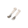 Set 2 posate antiscivolo in acciaio Tiny farm sabbia Done By Deer