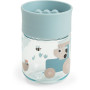 Bicchere da apprendimento con bordo per bere a 360°  gradi antigoccia blu Done By Deer