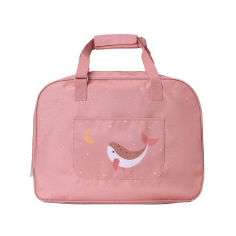 Borsa spiaggia antisabbia rosa balena